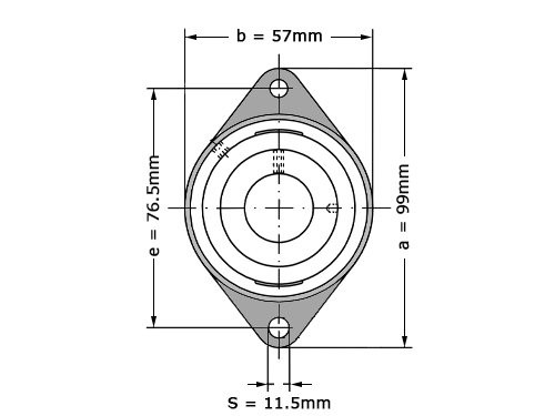 Foto van INA Lagerblok Ovaal RCJT17 (17mm) INA Lagerblok Ovaal RCJT17 (17mm)