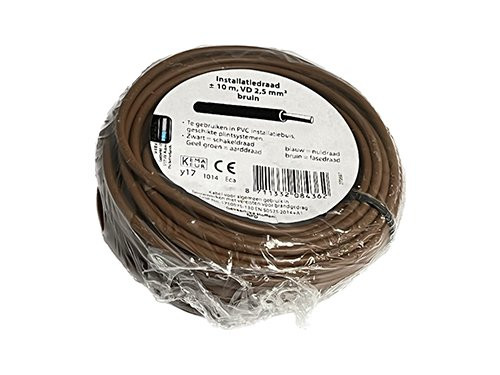 VD draad 2.5qmm bruin 10m