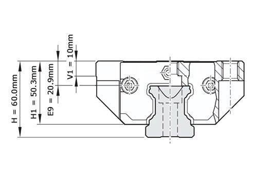 Bosch Rexroth Kogelwagen Koolstofstaal KWD-045-FNS-C1-H-1 Met Kogelketting