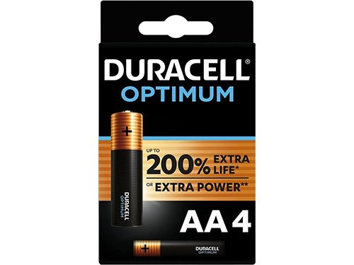Foto van Duracell Optimum 200% batterij AA blister(4) Duracell Optimum 200% batterij AA blister(4)