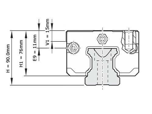 Bosch Rexroth Kogelwagen Koolstofstaal KWC-065-SNS-C1-H-2 Zonder Kogelketting