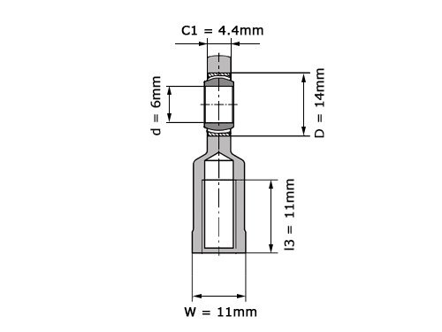 INA Stangkop GIL6 UK (6x21x6mm)