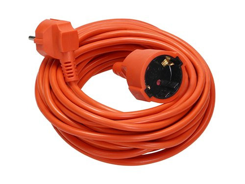 Verlengsnoer PVC oranje 3x1qmm 30m