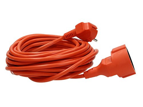 Verlengsnoer PVC oranje 3x1qmm 30m