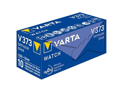Foto van Varta 373 batterij SR916 doosje(10) Varta 373 batterij SR916 doosje(10)