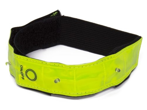 LED armband reflecterend fluor met ledjes