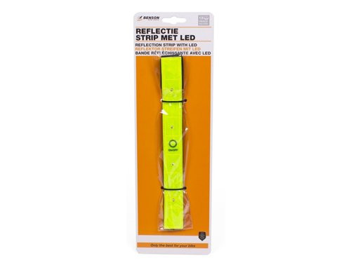 LED armband reflecterend fluor met ledjes