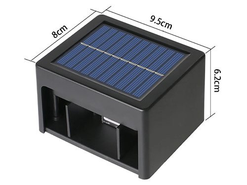 LED Solar wandlamp rechthoek 3000/6000K