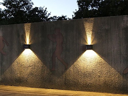 LED Solar wandlamp rechthoek 3000/6000K