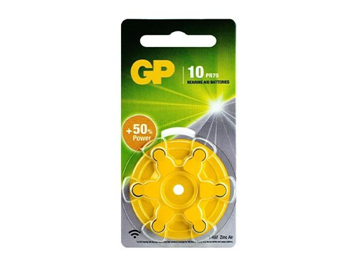 GP gehoor batterij ZA10 blister(6)