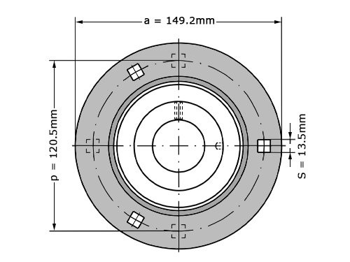 Foto van INA Lagerblok Plaatstaal Rond RA45 (45mm) INA Lagerblok Plaatstaal Rond RA45 (45mm)