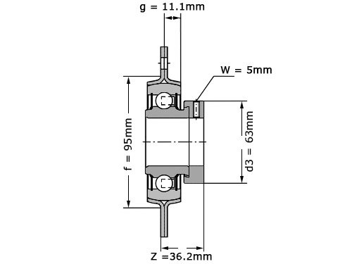 Foto van INA Lagerblok Plaatstaal Rond RA45 (45mm) INA Lagerblok Plaatstaal Rond RA45 (45mm)