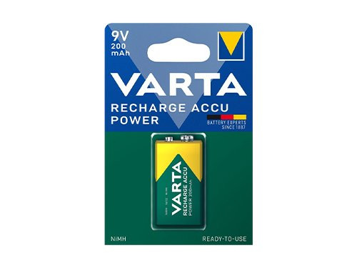 Foto van Varta NiMH oplaadbare batterij E 9V 200mA blister(1) Varta NiMH oplaadbare batterij E 9V 200mA blister(1)