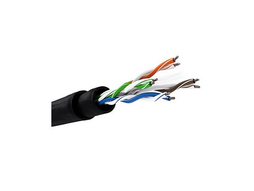 UTP CAT6 box 100m zwart massief OUTDOOR set