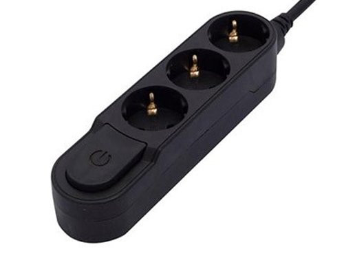 Design TCD RA 3V 1,5m met schakelaar zwart