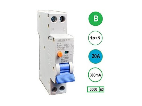 Aardlekautomaat 20A B kar 300mA 2P SEP