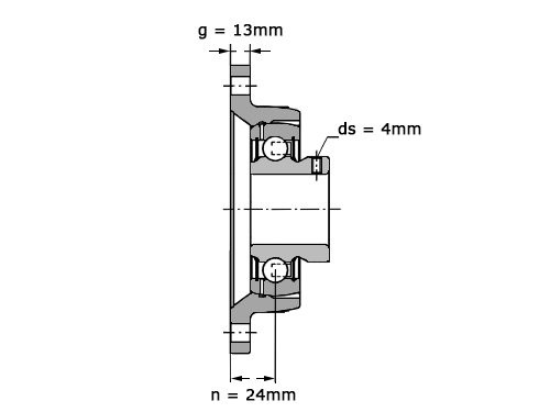 INA Lagerblok Ovaal PCJTY40 N (40mm)