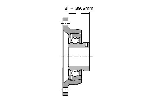 INA Lagerblok Ovaal PCJTY40 N (40mm)
