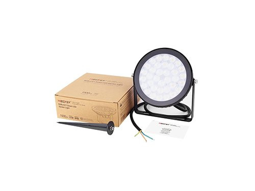 Foto van RGB-CCT LED tuinspot IP65 15W rond zwart RGB-CCT LED tuinspot IP65 15W rond zwart