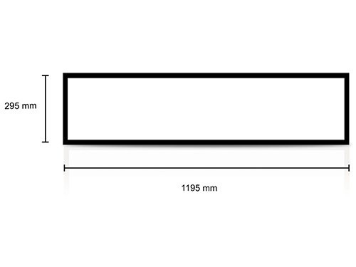 LED backlit paneel zwart 120x30cm 30W 4050Lm Tri-White