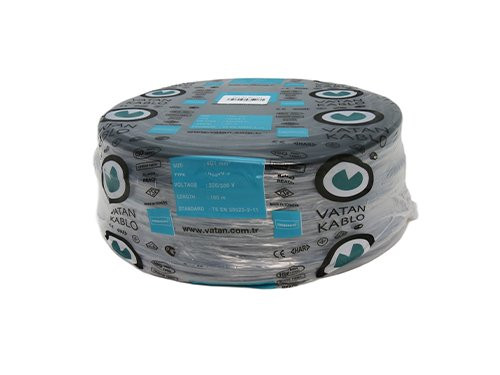 Kabel H05VV-F VMVL rond 3x1,5qmm zwart 100 Meter