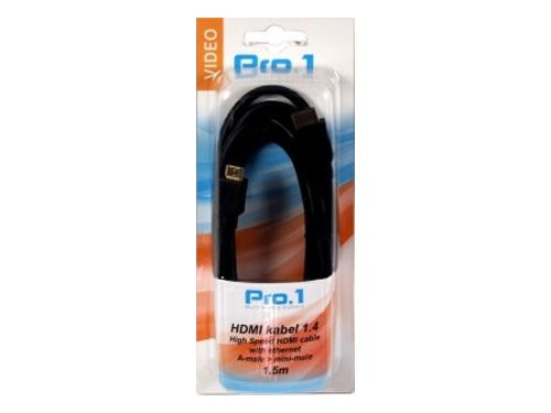 HDMI 1.4 kabel male naar mini HDMI 1.5m