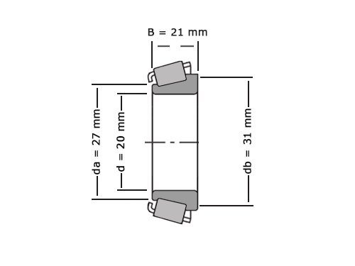 Timken Kegellager 55200 C (50.8x0x26.91mm)