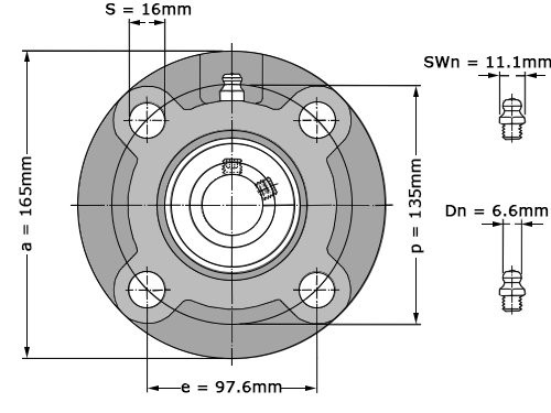 Foto van SKF Lagerblok Rond UCFC210 H (50mm) SKF Lagerblok Rond UCFC210 H (50mm)