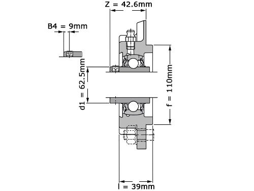 Foto van SKF Lagerblok Rond UCFC210 H (50mm) SKF Lagerblok Rond UCFC210 H (50mm)