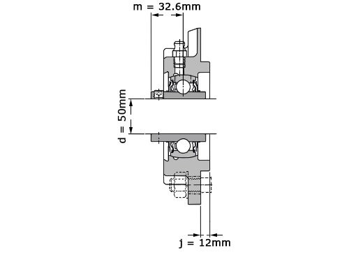 Foto van SKF Lagerblok Rond UCFC210 H (50mm) SKF Lagerblok Rond UCFC210 H (50mm)