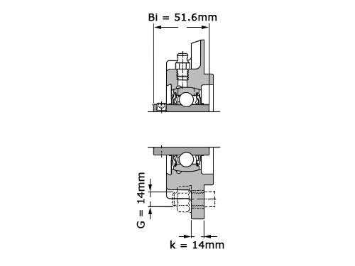 Foto van SKF Lagerblok Rond UCFC210 H (50mm) SKF Lagerblok Rond UCFC210 H (50mm)