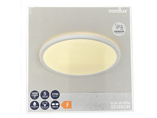 Foto van LED Plafonniere Oja 29 wit 18W 2700K warm wit 29cm LED Plafonniere Oja 29 wit 18W 2700K warm wit 29cm