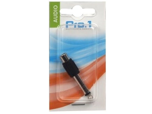 Audio adapt jack 6,3 -> tulp contra mono