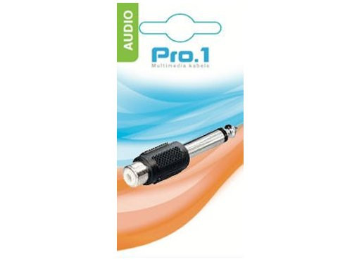 Audio adapt jack 6,3 -> tulp contra mono