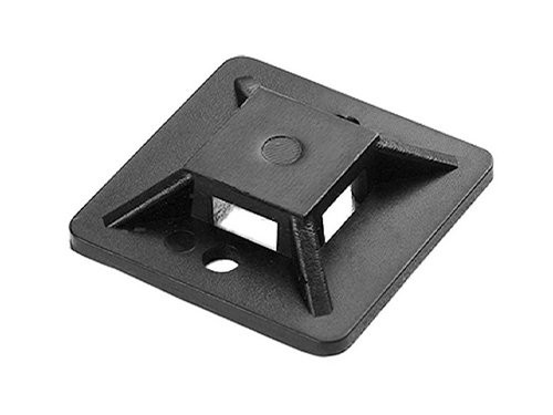 Plakzadel Kabelbinder 20x20mm Zwart 50 Stuks