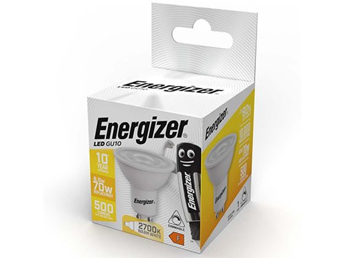 Foto van Energizer LED spot GU10 4,7-50W 2700K dimbaar Energizer LED spot GU10 4,7-50W 2700K dimbaar
