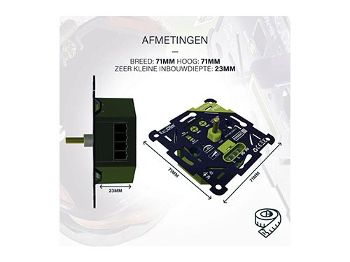 LED dimmer 0-250W EcoDim PRO universeel