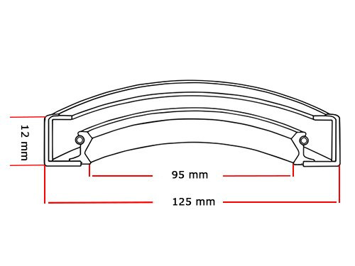 SKF Oliekeerring 95x125x12mm HMS5 V 