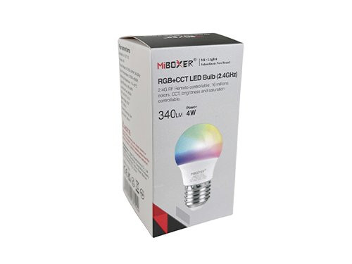 Foto van RGB-CCT LED E27 Kogel 4W RF 2.4G RGB-CCT LED E27 Kogel 4W RF 2.4G