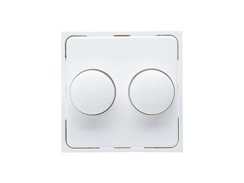 Foto van Kopp HK07 PURE mat wit afdekplaat + knop DUO dimmer Kopp HK07 PURE mat wit afdekplaat + knop DUO dimmer