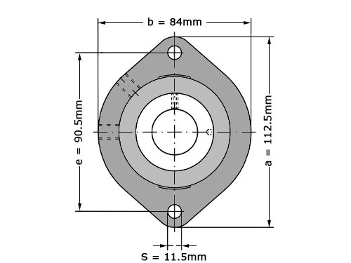 Foto van INA Lagerblok Ovaal GLCTEY30 (30mm) INA Lagerblok Ovaal GLCTEY30 (30mm)