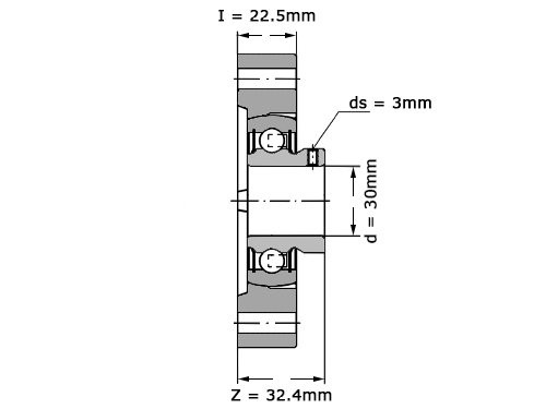 Foto van INA Lagerblok Ovaal GLCTEY30 (30mm) INA Lagerblok Ovaal GLCTEY30 (30mm)