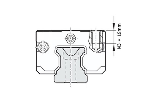Bosch Rexroth Kogelwagen Koolstofstaal KWC-055-SNS-C1-N-2 Zonder Kogelketting