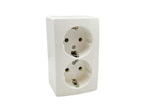 Foto van PEHA LW opbouw stopcontact wcd RA dubbel PEHA LW opbouw stopcontact wcd RA dubbel