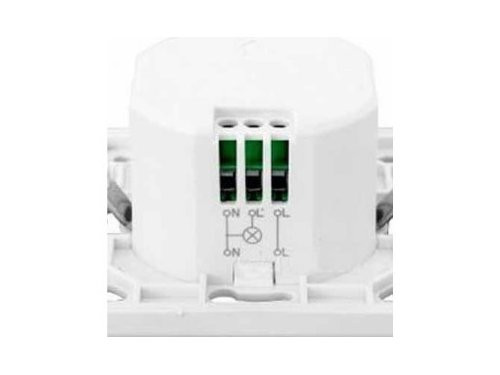 Foto van Radar bewegingssensor inbouw wand zwart/glas design Radar bewegingssensor inbouw wand zwart/glas design