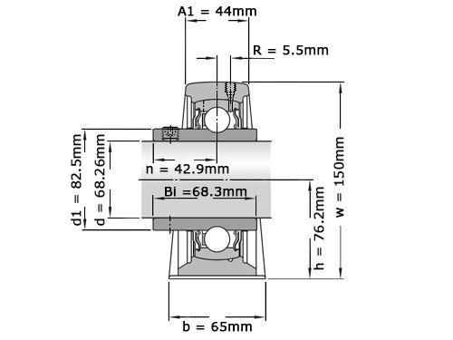 SKF Lagerblok SY2.11/16 TF