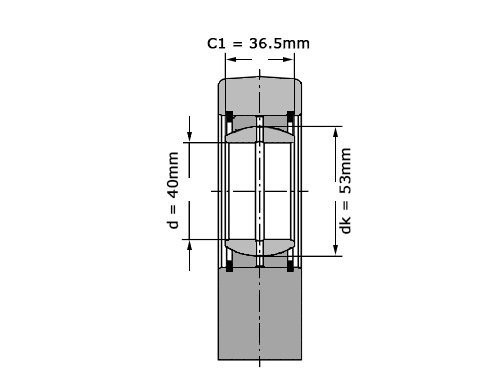 Foto van SKF Stangkop SCF40 ES (40x102x28mm) SKF Stangkop SCF40 ES (40x102x28mm)