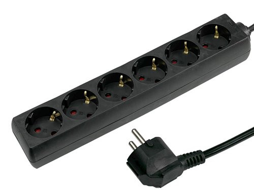 TCD RA 6V 1,5m snoer zwart