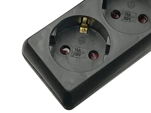 TCD RA 6V 1,5m snoer zwart