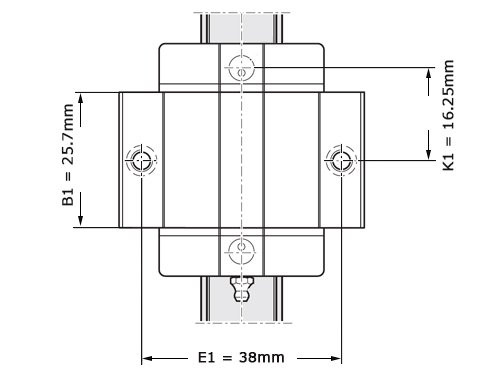 Foto van Bosch Rexroth Kogelwagen Koolstofstaal KWD-015-FKS-C1-N-1 Met Kogelketting Bosch Rexroth Kogelwagen Koolstofstaal KWD-015-FKS-C1-N-1 Met Kogelketting